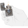 Zippo Armor 29666 Black Ice — орнамент «туз пик»